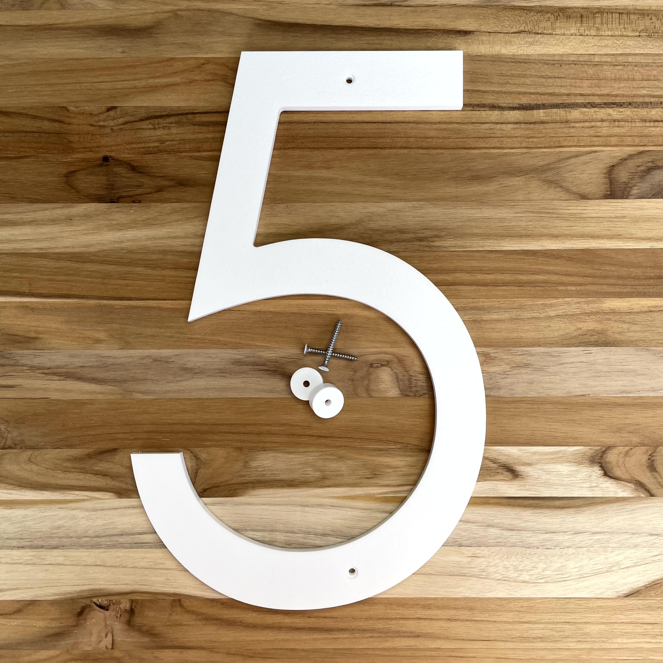 特価ホーム Amazon.com: 12 inch Large Modern House Numbers, white plastic with